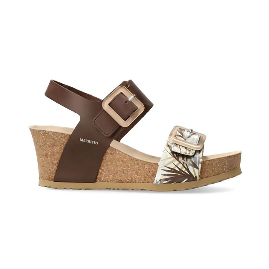 Mephisto Lissia Dark Brown Jungle | Sandals