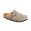 Birkenstock Boston Taupe Suede Narrow Width | Clogs