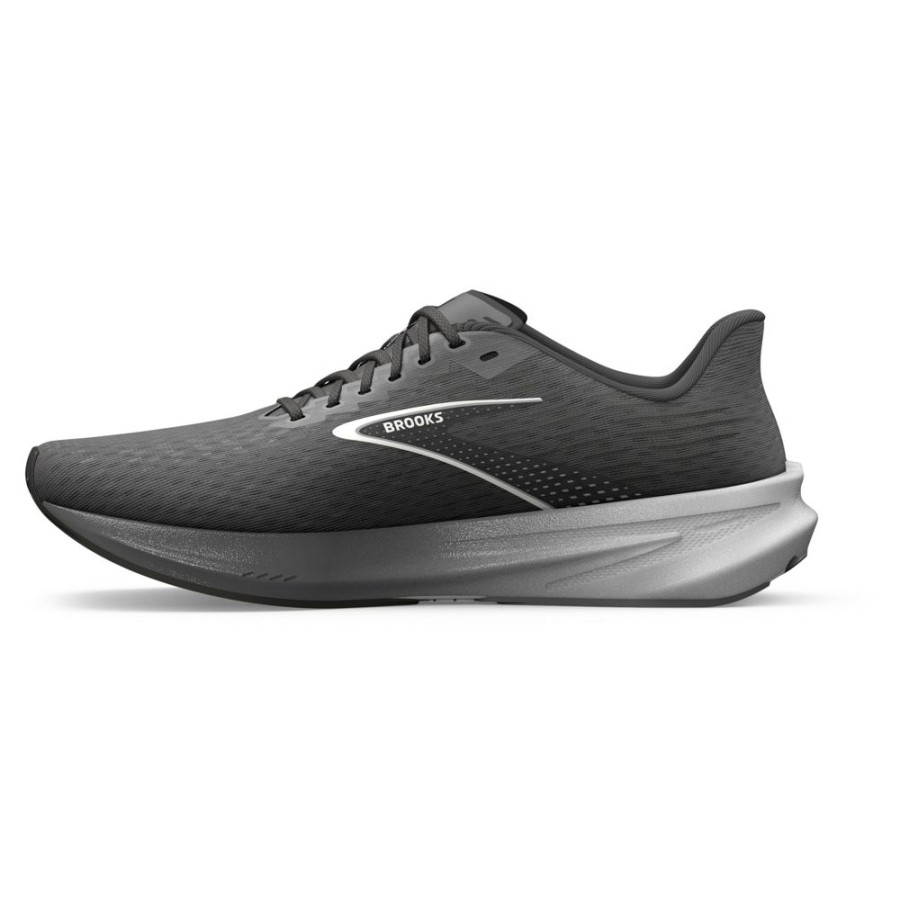 Brooks Running Hyperion Gunmetal Black White Men'S | Athletic