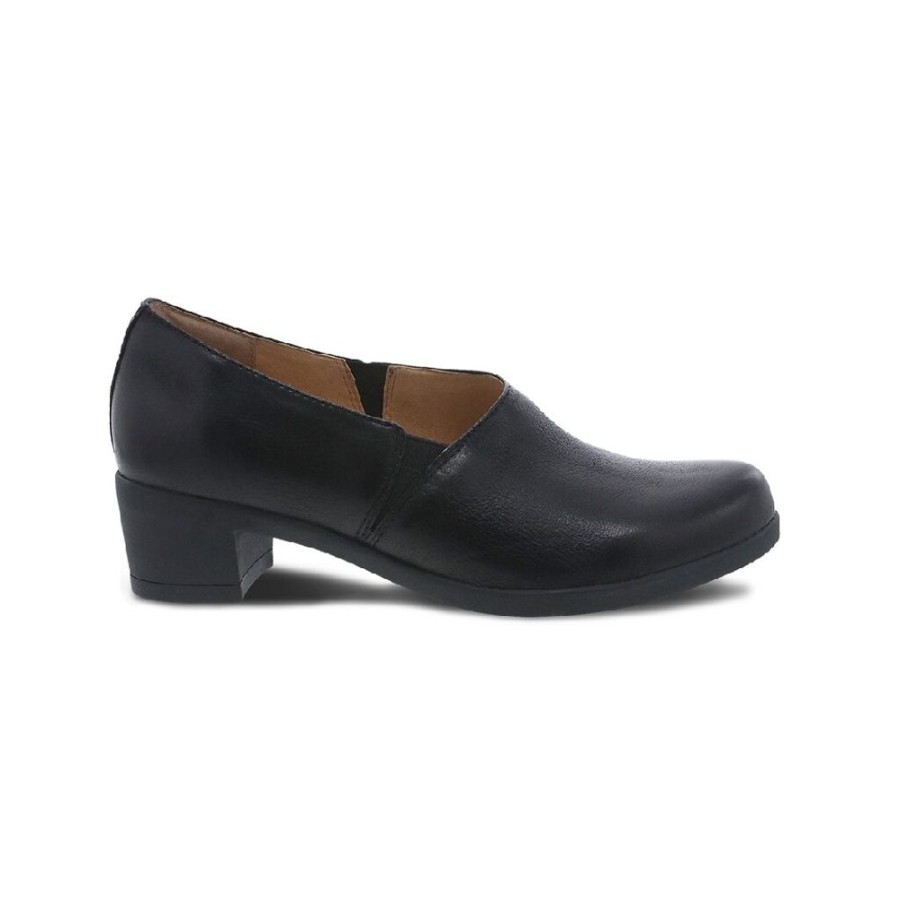 Dansko Camdyn Black Burnished Leather | Clogs