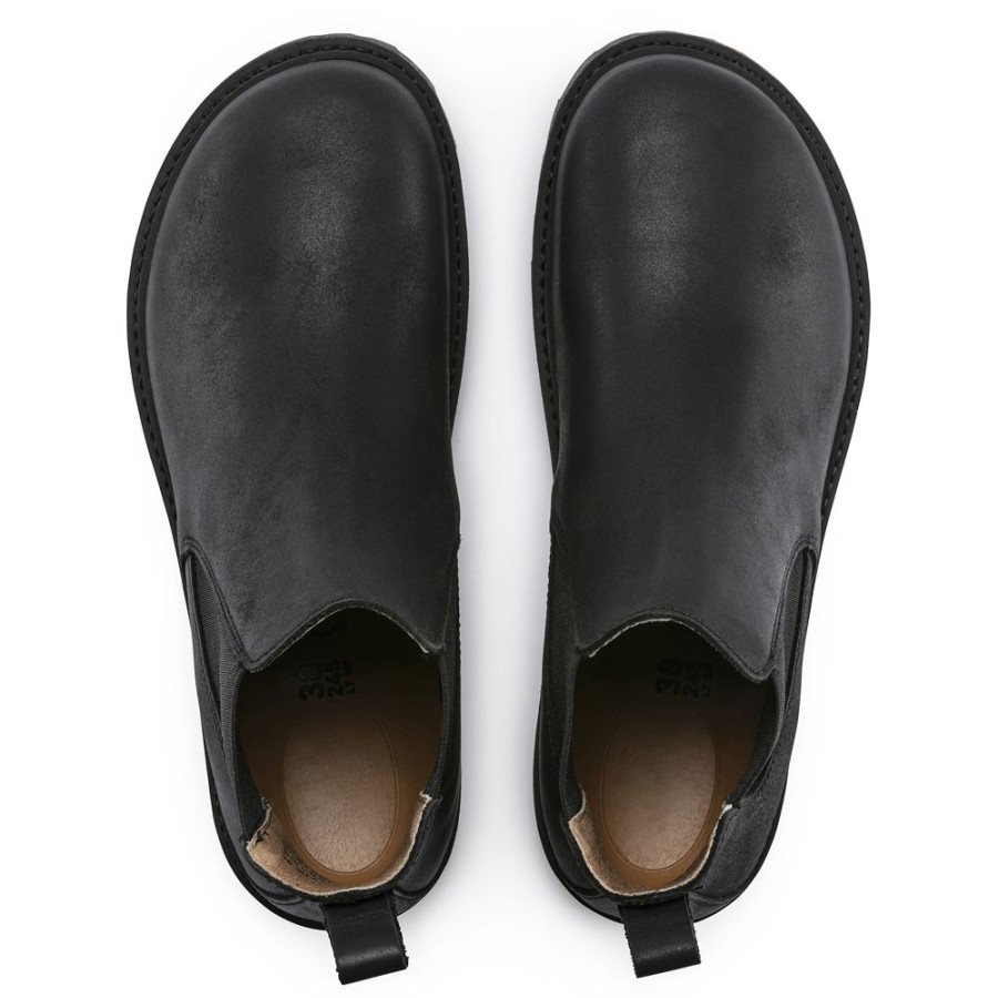 Birkenstock Stalon Black Nubuck Leather Narrow Width | Boots