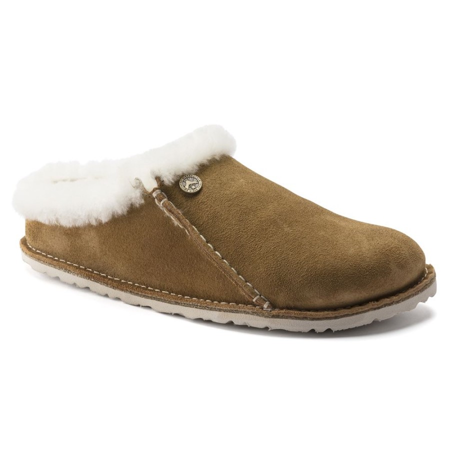 Birkenstock Zermatt Shearling Mink Suede Narrow Width | Slippers