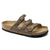 Birkenstock Florida Tobacco Oiled Leather Regular Width Soft Footbed | Sandals