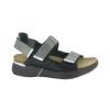 Naot Odyssey Soft Black Sterling Silver | Sandals