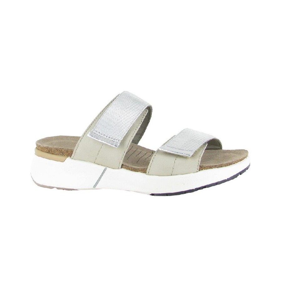 Naot Calliope Soft Ivory Silver Woven | Sandals