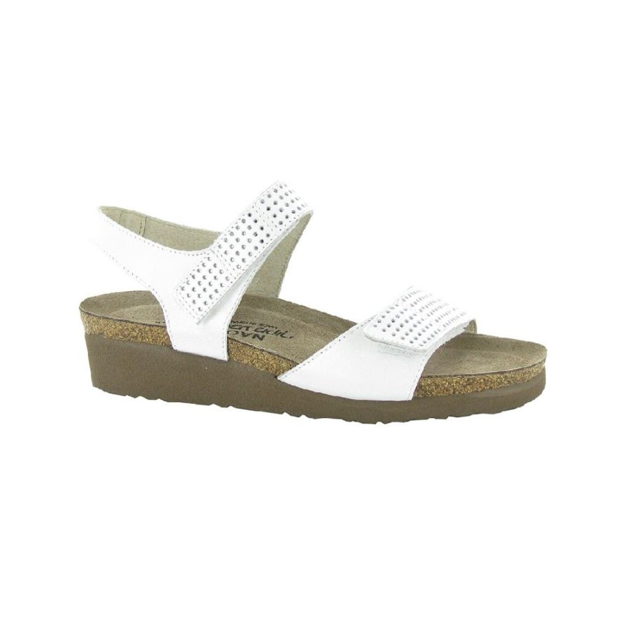 Naot Vivian White Pearl Leather | Sandals