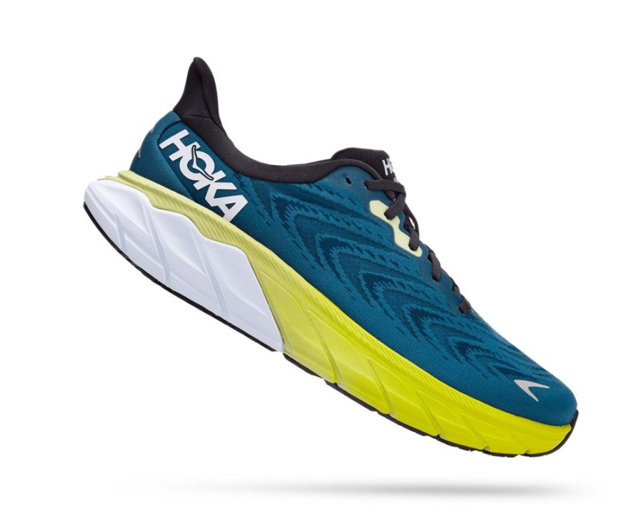 Hoka Arahi 6 Blue Graphite Blue Coral Men'S | Athletic