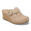 Birkenstock Fanny Warm Sand Suede Leather Narrow Width | Dress