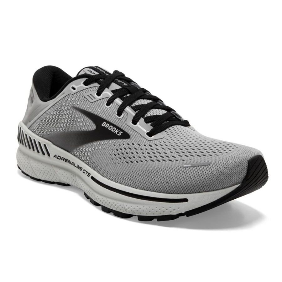 Brooks Running Adrenaline 22 Alloy Grey Black Men'S | Athletic