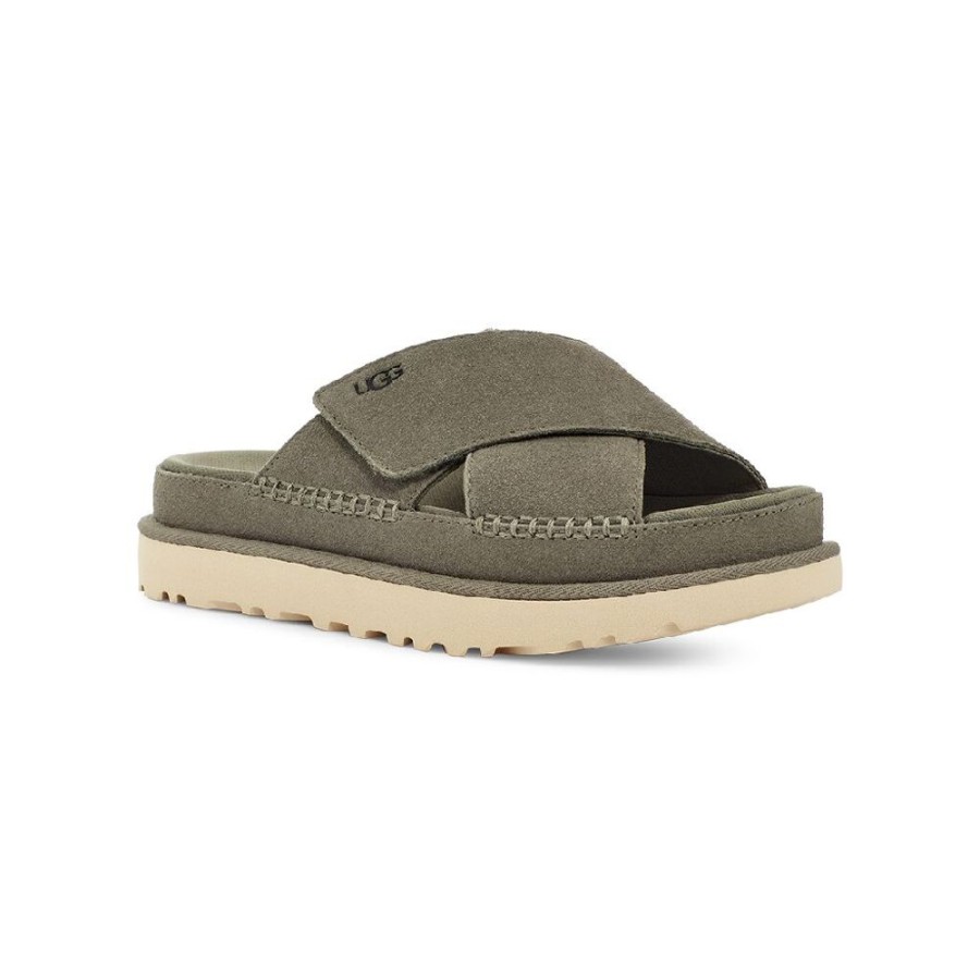 UGG® Goldenstar Cross Moss Green Women'S | Sandals