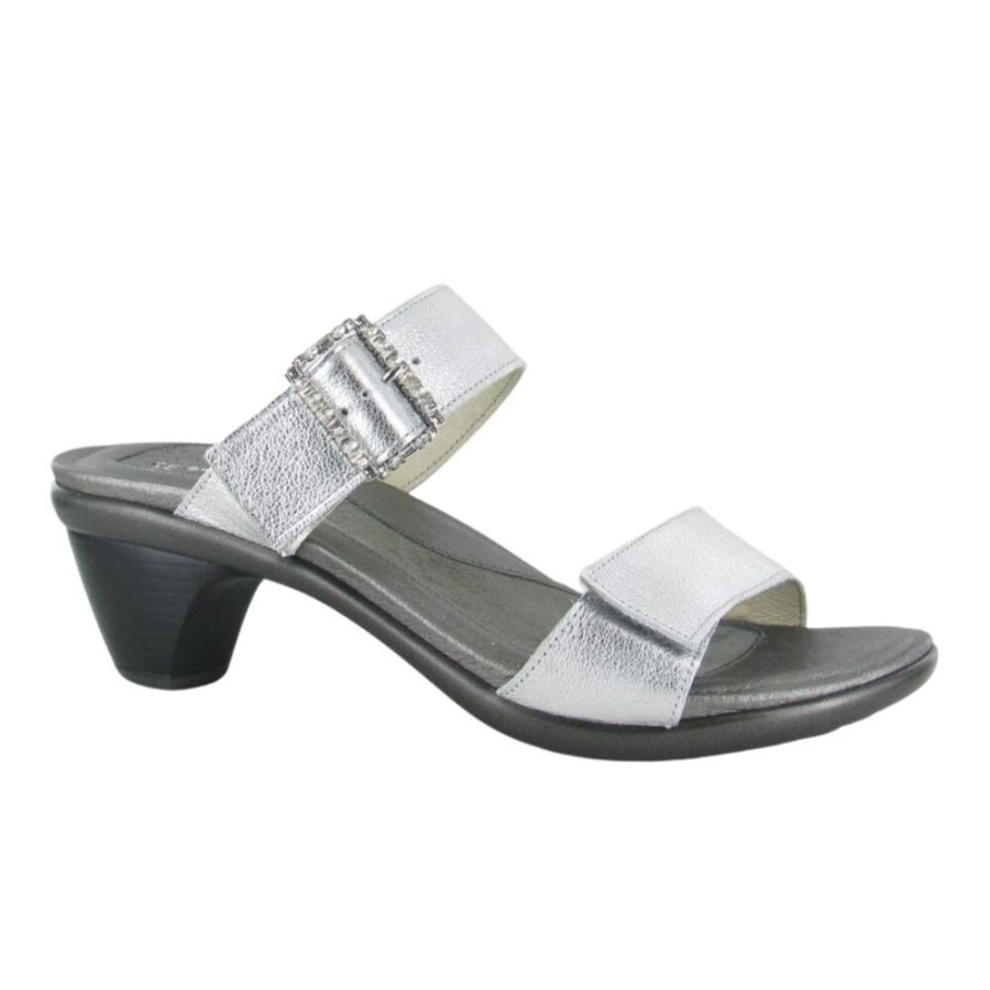 Naot Recent Silver Soft Leather | Sandals