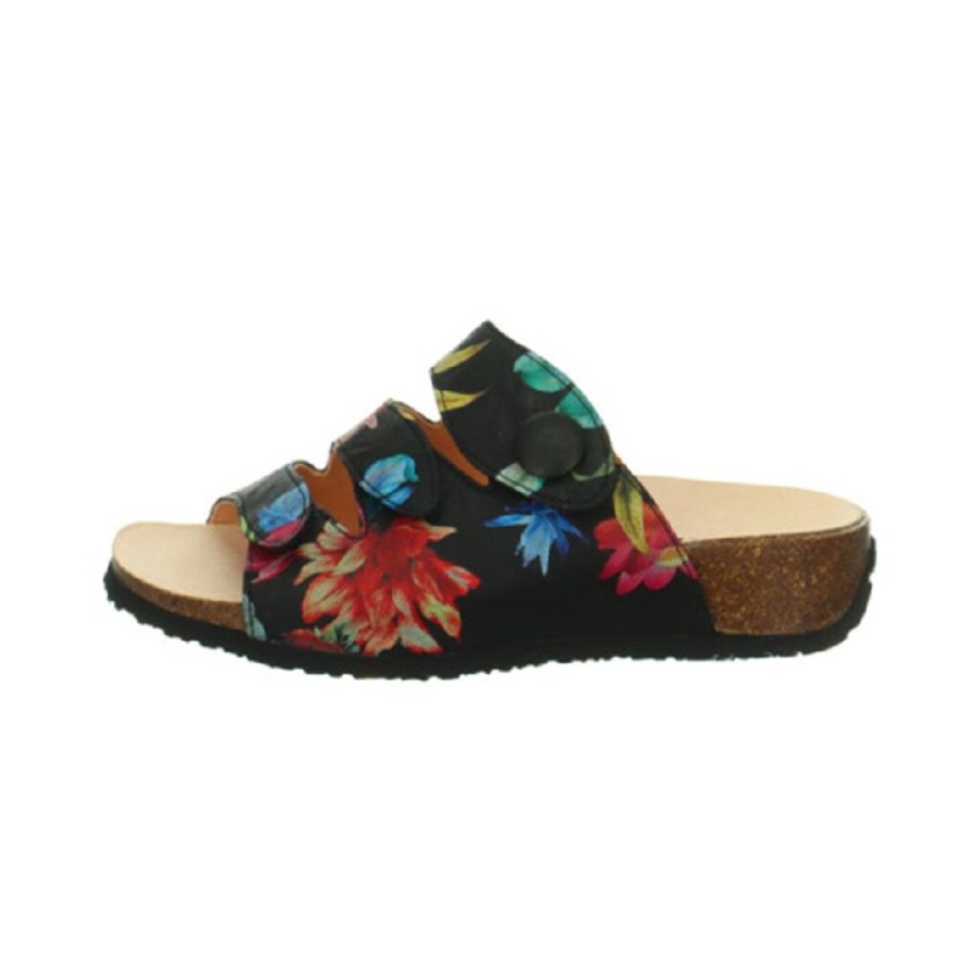 Think Mizzi Black Kombi 000656-9000 Women'S | Sandals