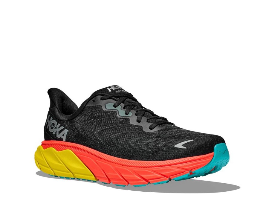 Hoka Arahi 6 Black Flame Men'S | Athletic