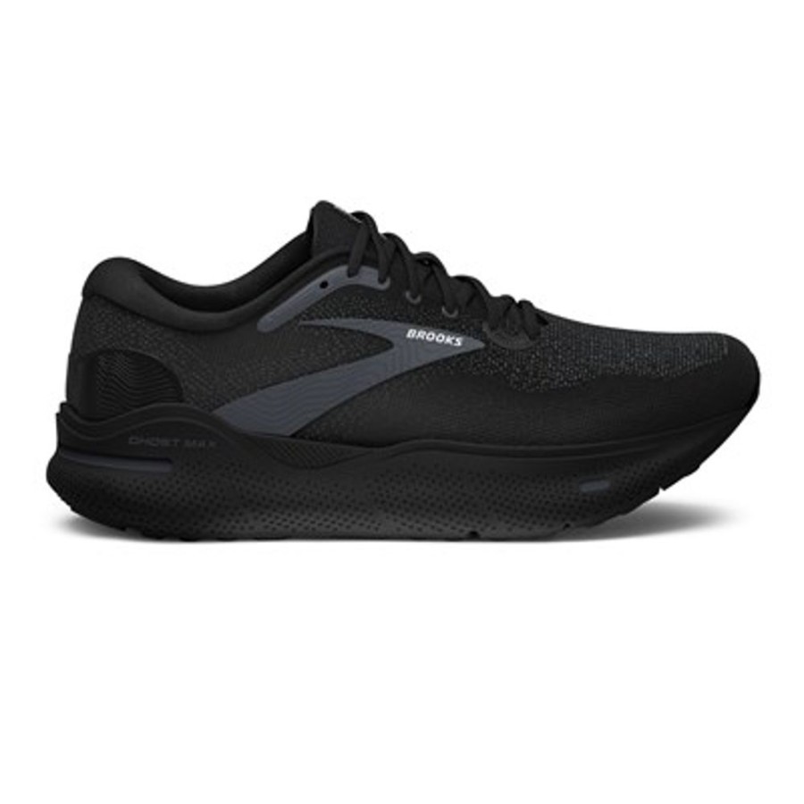 Brooks Running Ghost Max Black Black Ebony Men'S | Athletic