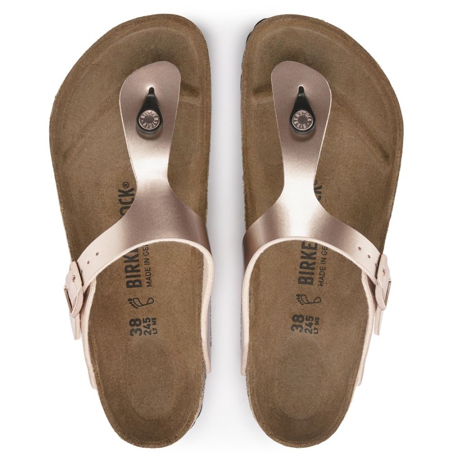 Birkenstock Gizeh Copper Birko-Flor Regular Width Hard Footbed | Sandals