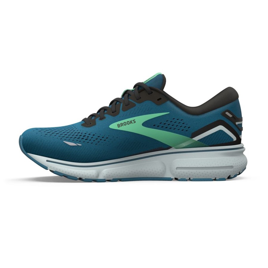 Brooks Running Ghost 15 Moroccan Blue Black Spring Bud Men'S | Athletic