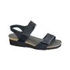 Naot Aisha Black Velvet Leather | Sandals