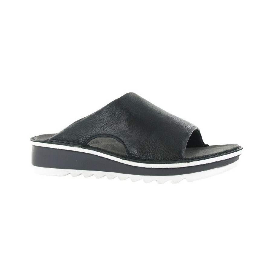 Naot Ardisia Soft Black Leather | Sandals