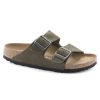 Birkenstock Arizona Thyme Suede Leather Hard Footbed Regular Width | Sandals