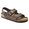 Birkenstock Milano Vintage Wood Roast Regular Width Hard Footbed | Sandals