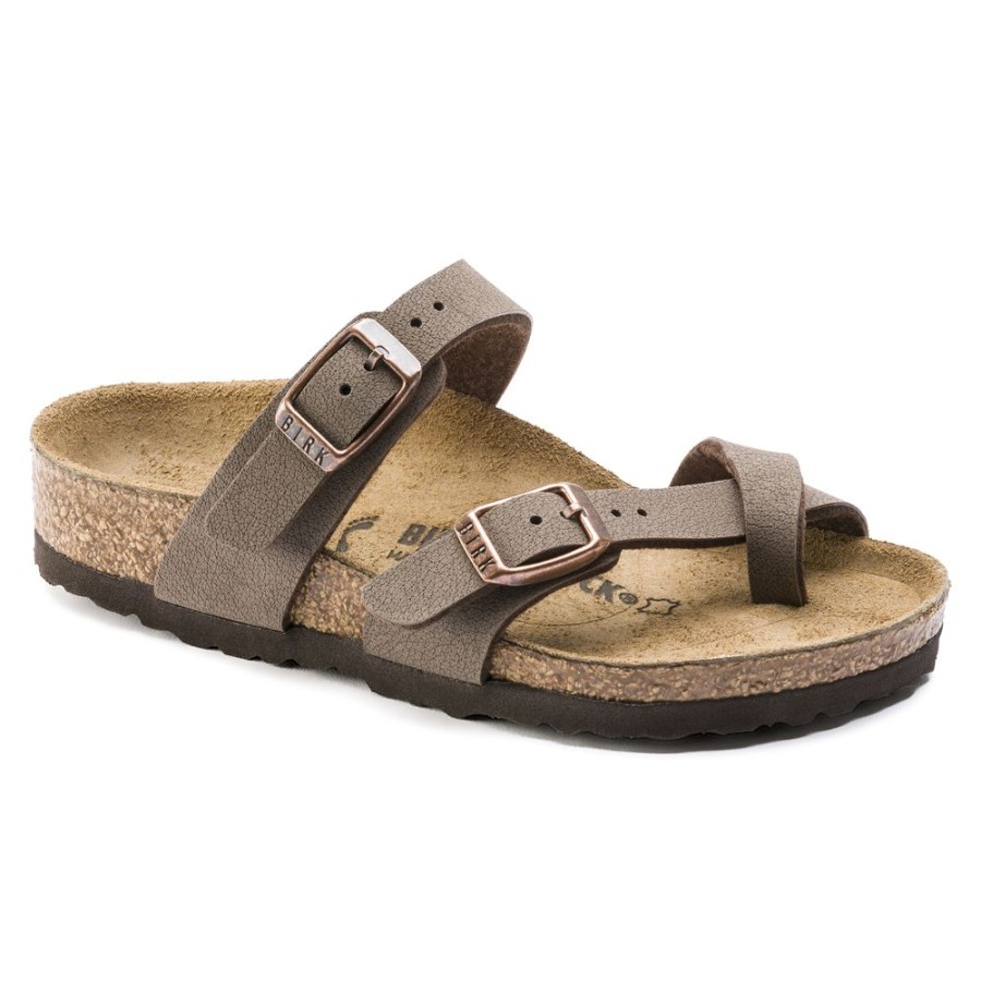 Birkenstock Mayari Kid'S Mocha Birkibuc Narrow Width Hard Footbed | Girls