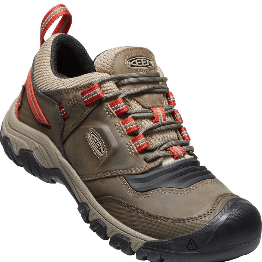 Keen Ridge Flex Waterproof Timberwolf Ketchup Wide | Casual