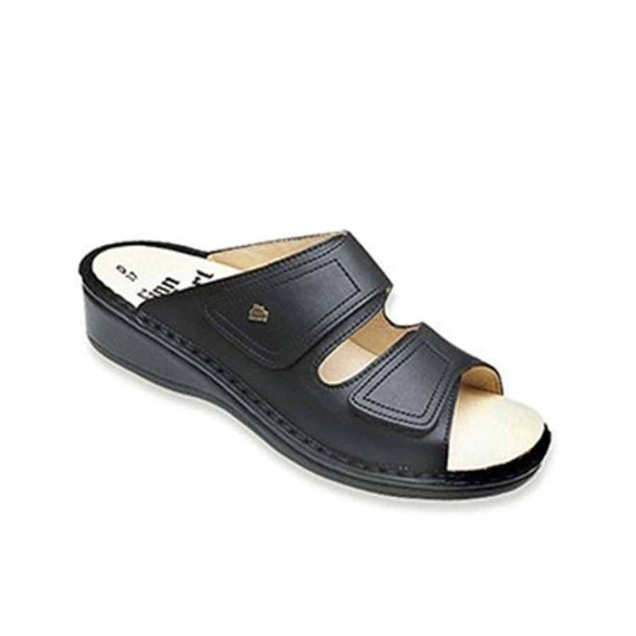 Finn Comfort Jamaica Black Nappa | Sandals