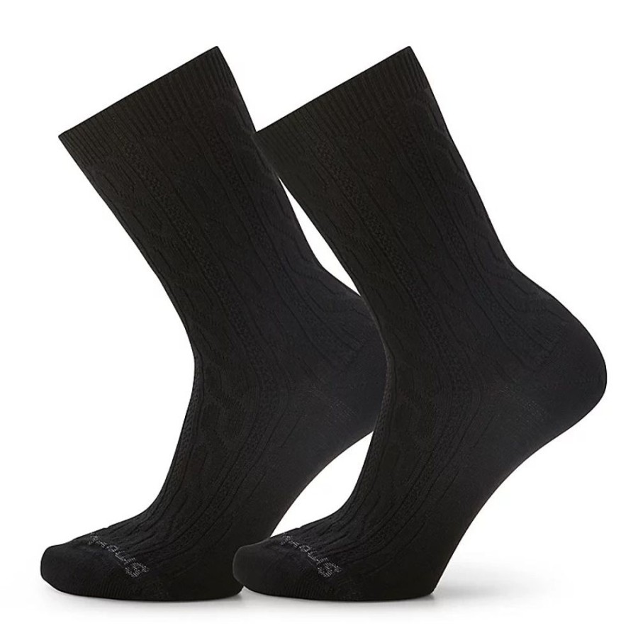 Smartwool Cable Crew 2 Pack Black | Socks