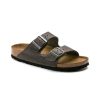 Birkenstock Arizona Iron Oiled Narrow Width Soft Footbed | Sandals