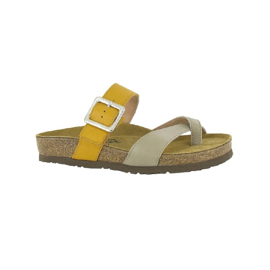 Naot Fresno Beige Marigold Leather | Sandals