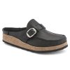 Birkenstock Buckley Black Oiled Leather Regular Width | Clogs