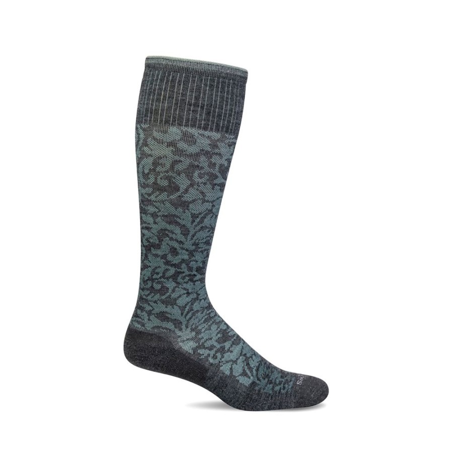 Sockwell Damask Compression Sock Black | Socks