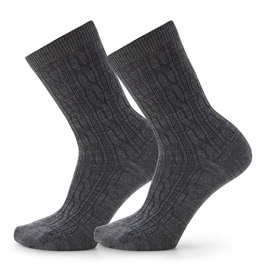 Smartwool Everyday Cable Crew 2 Pack Socks Grey | Socks