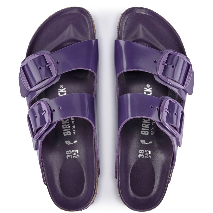 Birkenstock Arizona Big Buckle High Shine Acai Narrow Width | Sandals