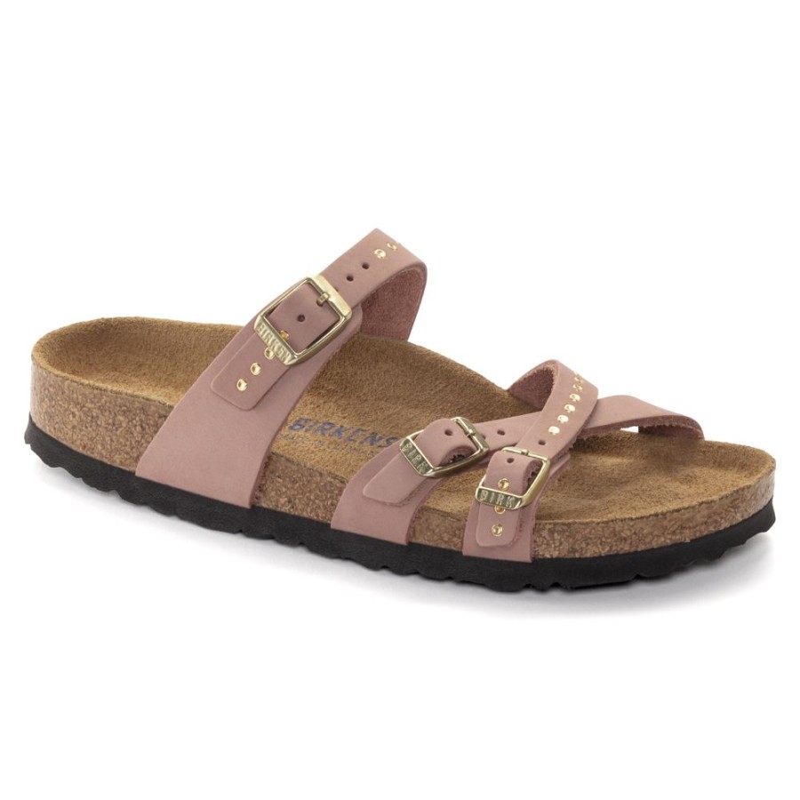 Birkenstock Birkenstock Franca Rivets Old Rose Regular Width Soft Footbed | Sandals