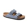 Birkenstock Arizona Dusty Blue Oiled Regular Width Soft Footbed | Sandals