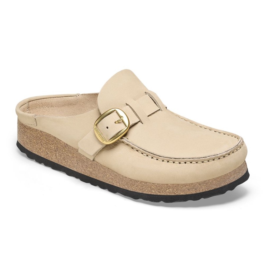 Birkenstock Buckley Sandcastle Nubuck Leather Narrow Width | Clogs