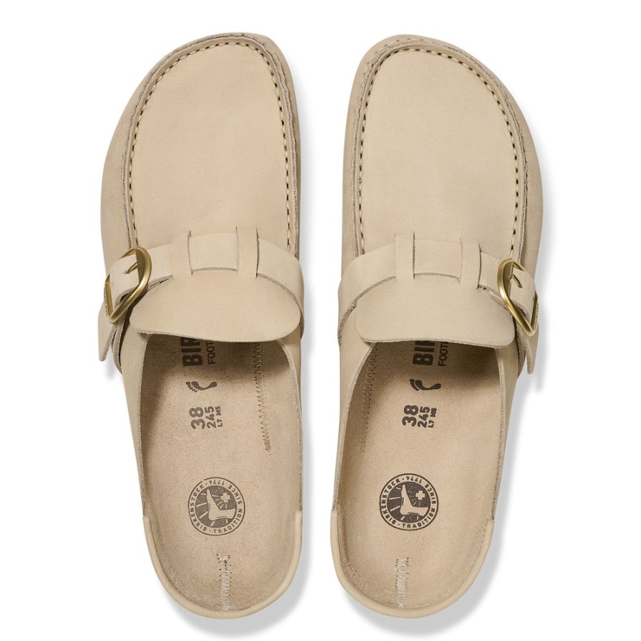 Birkenstock Buckley Sandcastle Nubuck Leather Narrow Width | Clogs