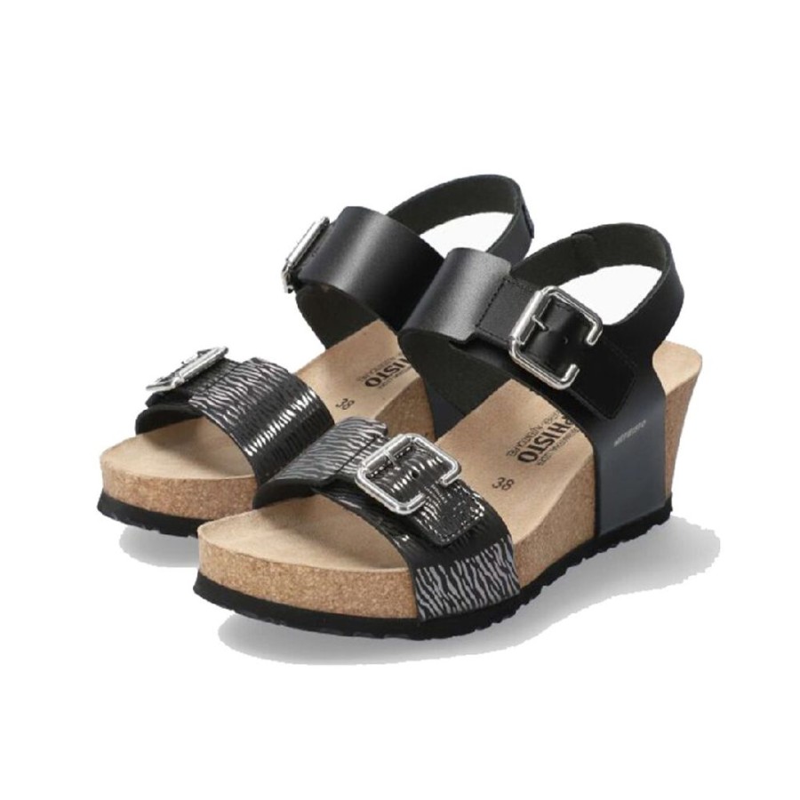 Mephisto Lissandra Black Zebra Women'S | Sandals