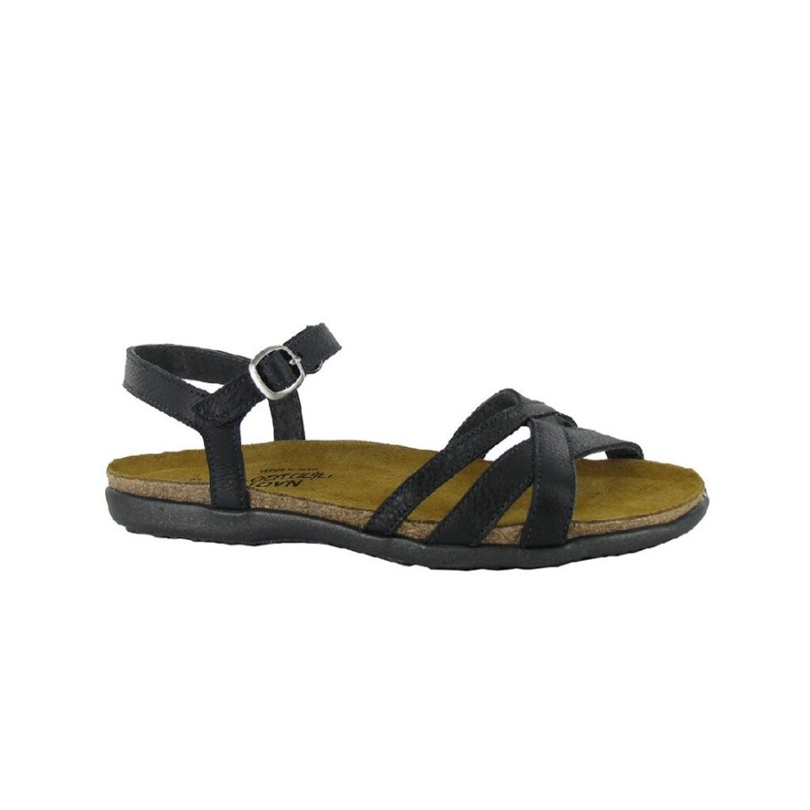 Naot Patricia Soft Black Leather | Sandals