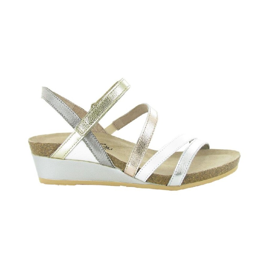 Naot Hero Soft Metallic Pearl Leather | Sandals