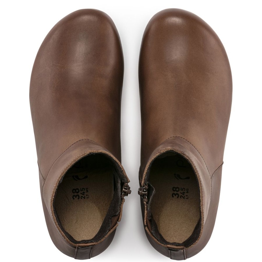 Birkenstock Ebba Cognac Leather Narrow Width | Boots