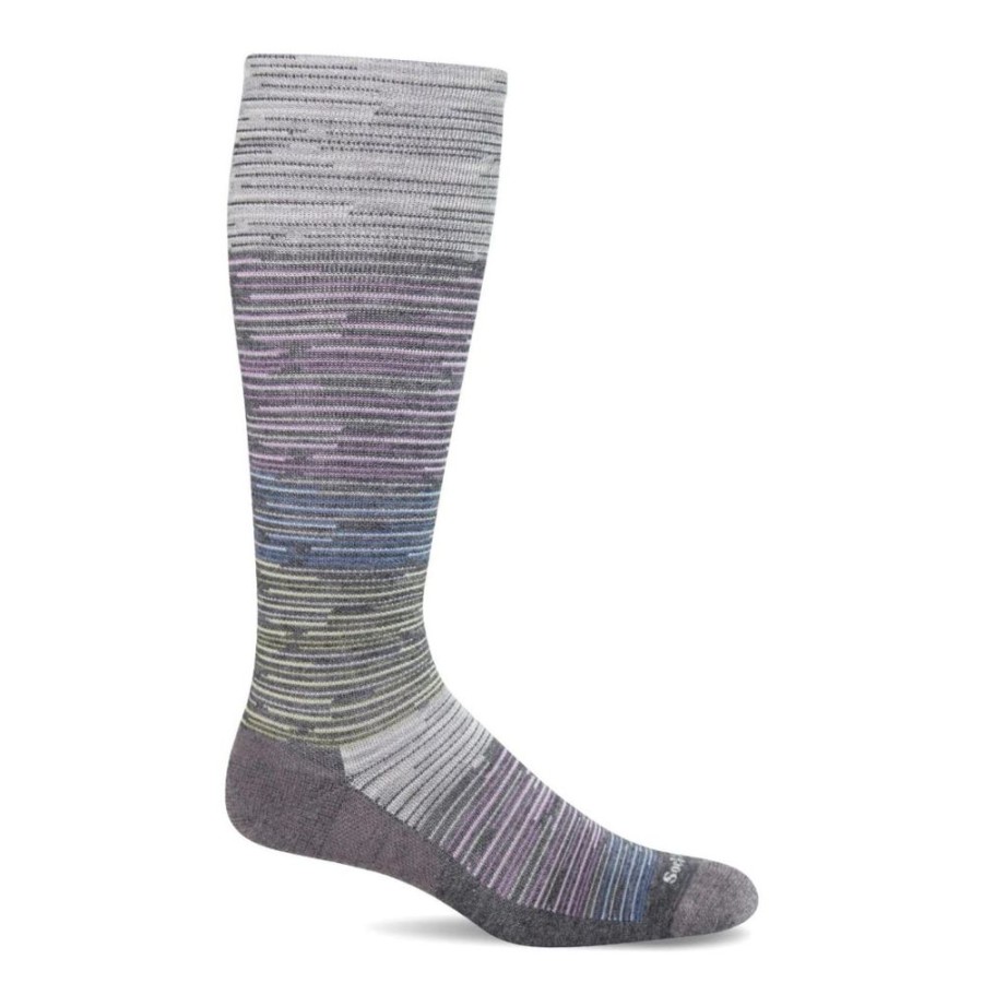 Sockwell Good Vibes Moderate Graduated Compression Socks Charcoal Women'S | Socks