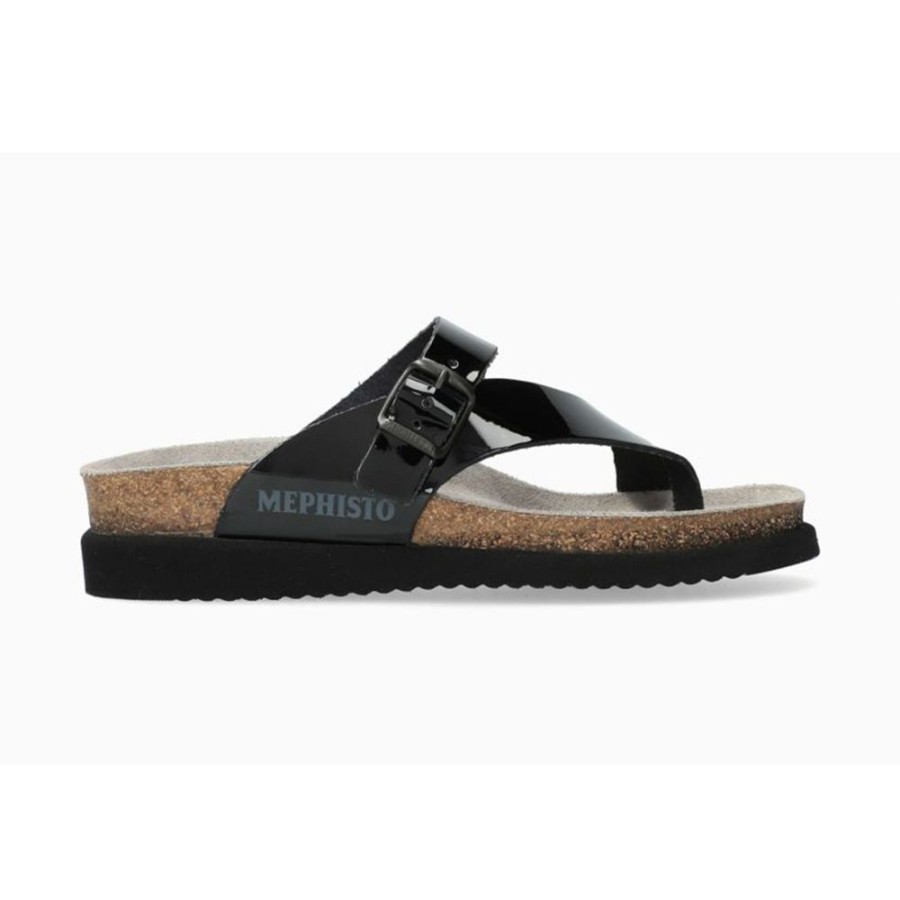 Mephisto Helen Black Patent Women'S | Sandals