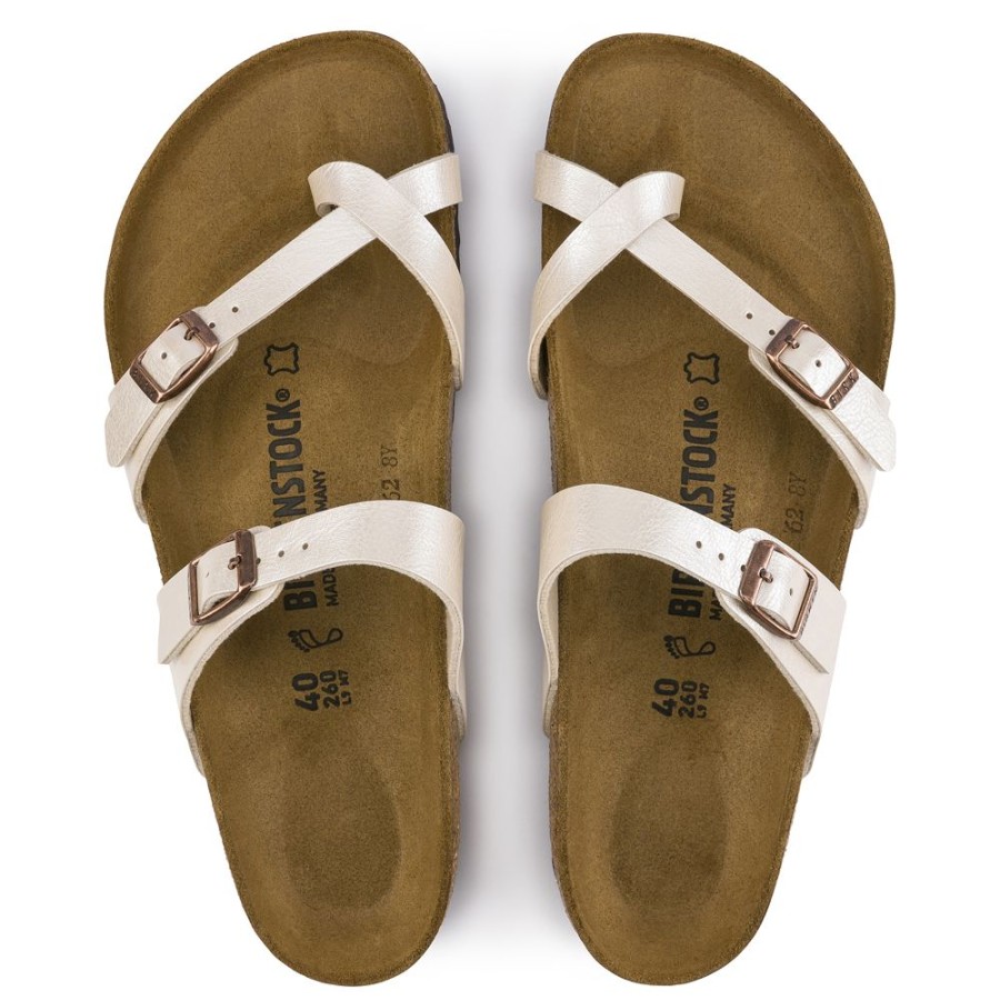 Birkenstock Mayari Graceful Pearl White Regular Width Hard Footbed | Sandals