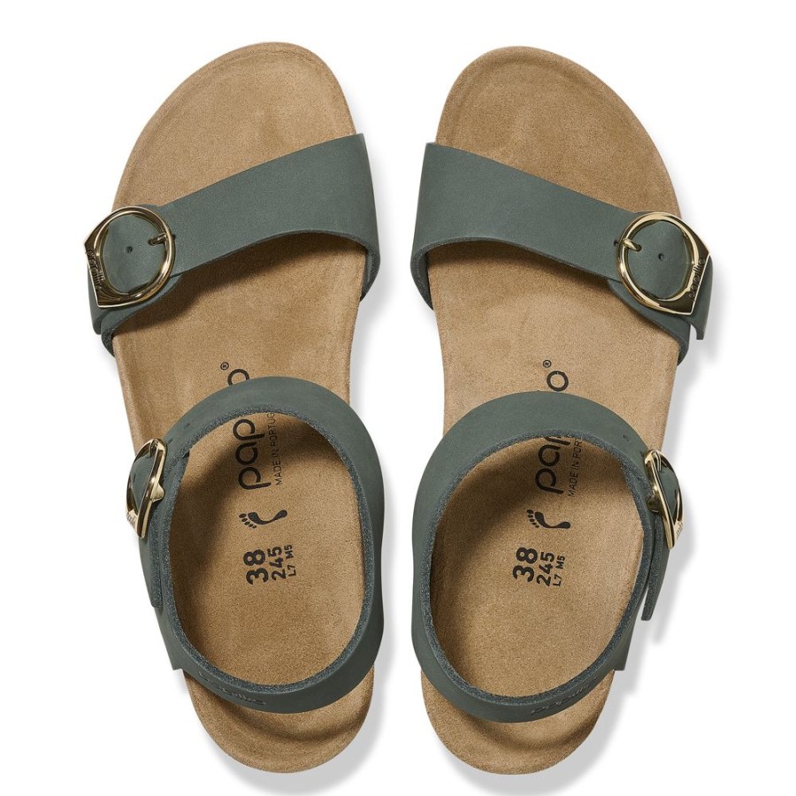 Birkenstock Soley Thyme Nubuck Leather Narrow Width | Dress