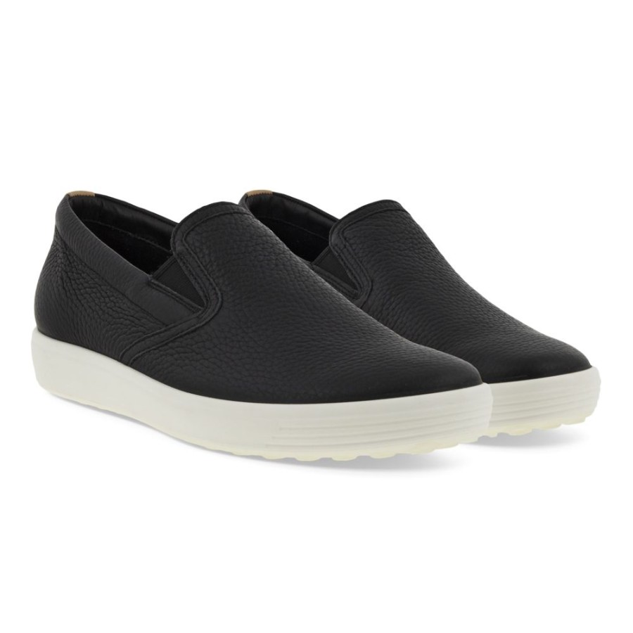 Ecco Soft 7 Slip-On Black Powder Women'S | Casual