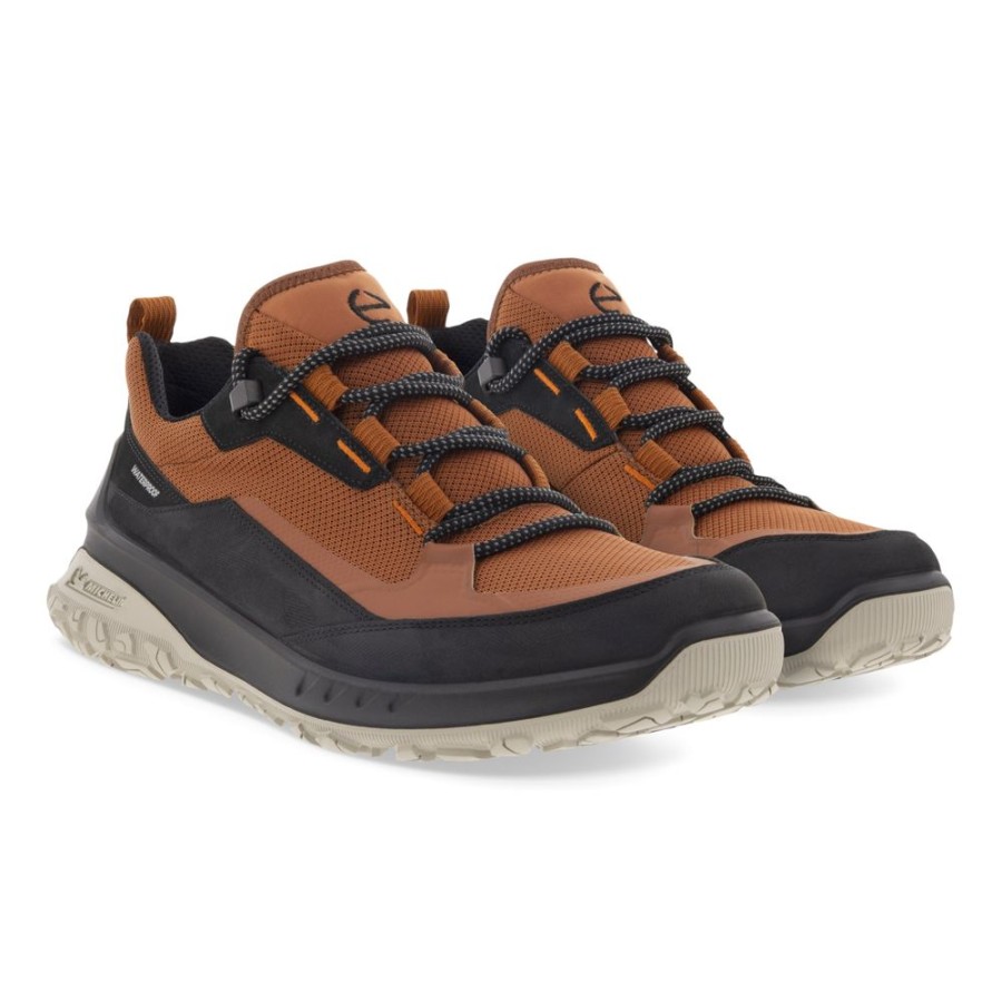 Ecco Ult-Trn Wp Low Black Cognac Men'S | Casual