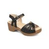 Dansko Season Black Leather | Sandals