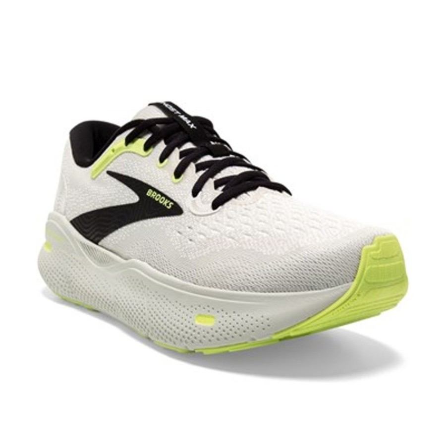 Brooks Running Ghost Max Grey Black Sharp Green Men'S | Athletic